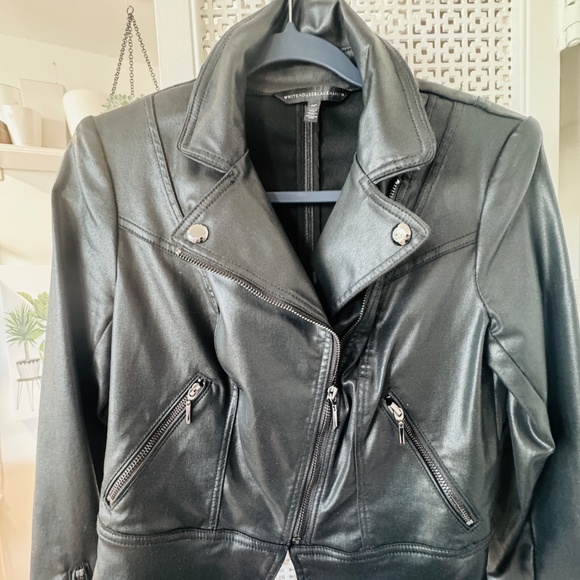 WHBM Black Moto Jacket - Picture 5 of 5